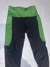 Load image into Gallery viewer, Child’s green and black tights
