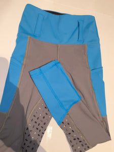Adults blue and grey tights