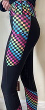 Load image into Gallery viewer, Child’s Rainbow Checkers  tights
