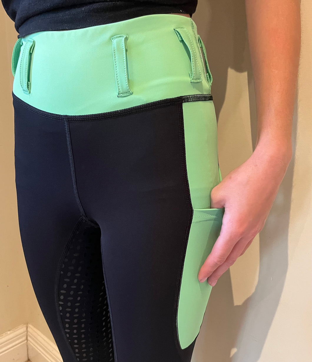 Adults pastel green tights